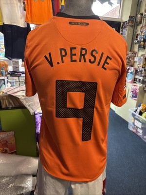 Original Niederlande 2010 Heimtrikot Van Persie #9 Herren Small Nike WM