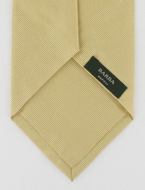 Corbata de seda amarilla Barba Napoli Foto 2 de 4