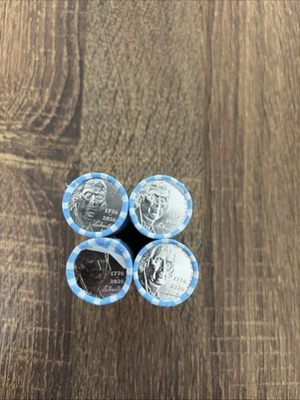 #ad 2026 D 1776 2026 Semiquincentennial Jefferson Nickel 4 Rolls Uncirculated BU $85.00