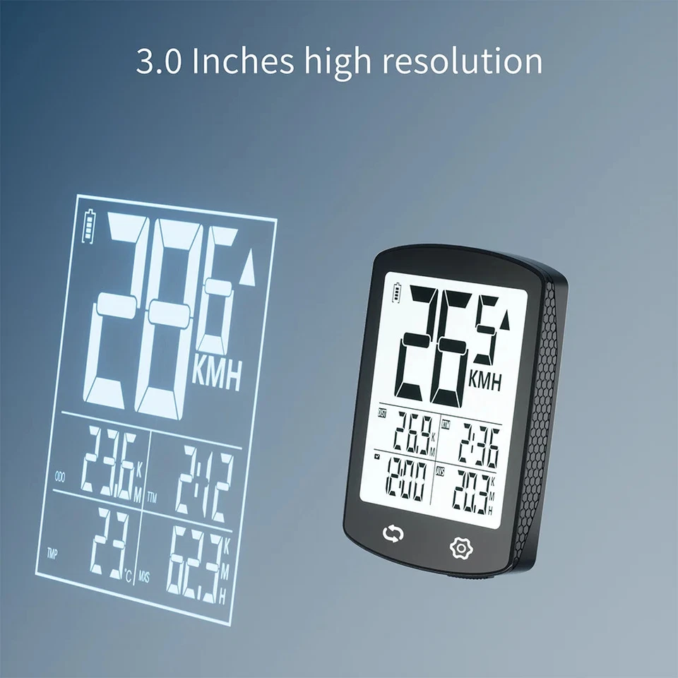 contachilometri Wireless Computer Bici Ciclocomputer CORSA MTB WI-FI senza filo - Immagine 3 di 4