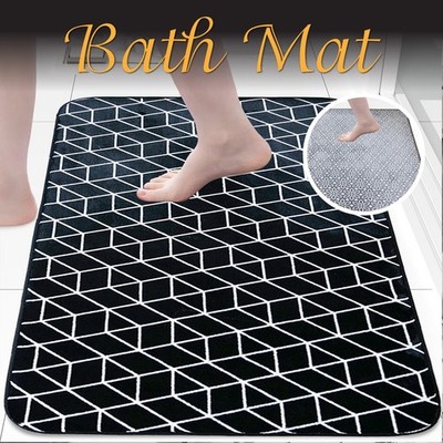 Moderne Memory Foam Matte weiche Badematte rutschfest klein & groß Badvorleger