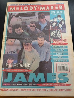 Melody Maker April 4 1992 James Pavement Breeders PJ Harvey Soundgarden Vintage