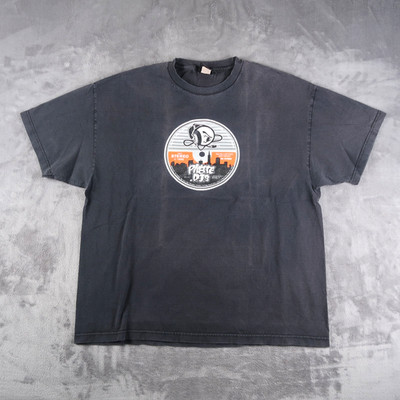 Vintage 90s Pirate DJs Bay Area T-Shirt Size 2XL XXL Faded Black Hip Hop