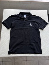Rolls Royce Embroidered Logo Polo Shirt Royal Navy Blue Size M Classic Basic Tee