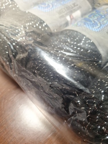LOT 5 I Love This Yarn! Super Soft Metallic Black Sparkle Silver New Acrylic 5oz - Picture 3 of 6