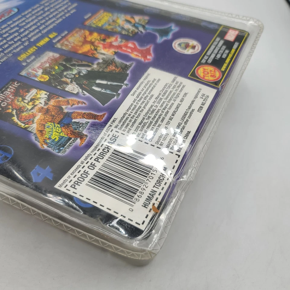 Marvel Legends Series II Human Torch Gold Foil Variant FF Action Figure & Comic - Image 3 of 4