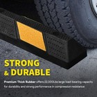 36" Rubber Curb Parking Block Car RV Trailer Wheel Stopper Stop Aid 2 Packs — photo 4
