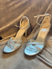 David's Bridal Sparkle Strap Heel