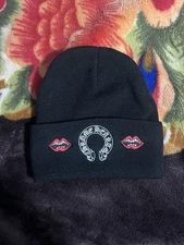 Chrome Hearts Embroidered Logo Beanie Black One Size New *Ship Same or Next Day*