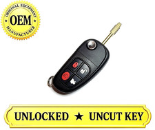 Oem 2000 To 2009 Jaguar S Type Xj Xk X Remote Key Fob Uncut Key Virgin Chip