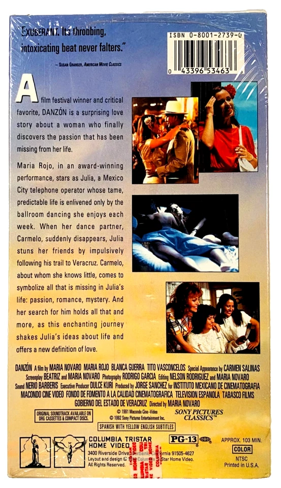 DANZON VHS (1991) NEW SEALED WATERMARK SUBTITLED - Image 2 of 4