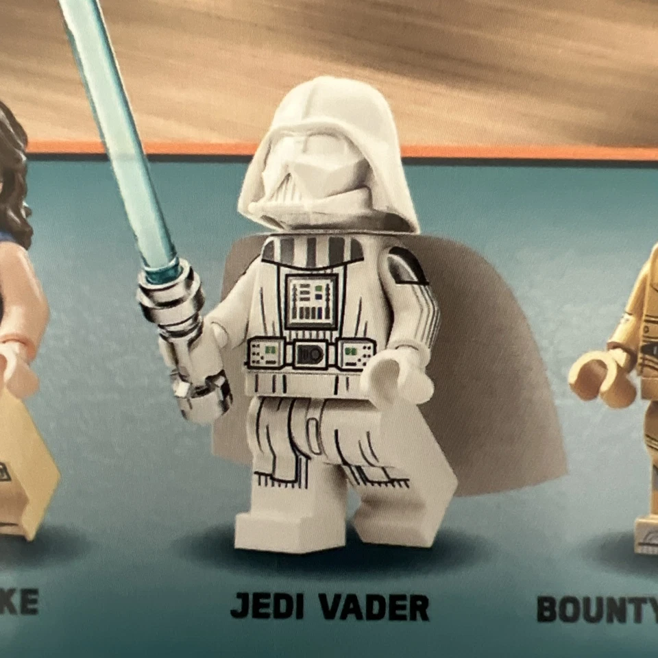 LEGO Star Wars Jedi Darth Vader White Minifigure From 75389 Dark Falcon Set NEW - Image 2 of 4