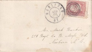 1863 Civil War Letter & Cover Sgt Mark Rankin 27th Mass Infantry New Bern NC