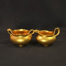 Creamer Sugar PSL Pfeiffer & Lowenstein Schlackenwerth Porcelain Gold 1916-1925