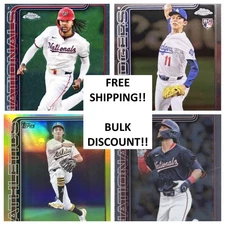 2025 Topps Chrome Base Cards #151-300 - Complete Your Set, You Pick!