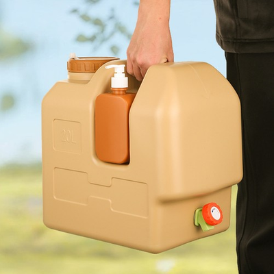 #ad #ad 20L Emergency Water Container with Spigot 5 Gallon Camping Water Storage Jug $26.98