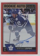 2016 O-Pee-Chee Platinum Rookie Red Prism 35/50 Brendan Leipsic #R-BL Auto 2ti