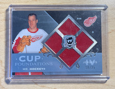 2007-08 Upper Deck The Cup GORDIE HOWE MR HOCKEY JERSEY / PATCH - Red Wings #/25