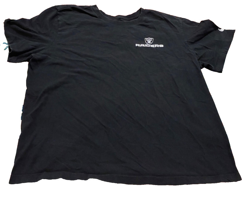The Nike Tee ~ NFL LV Raiders ~ "RAIDER NATION" ~ Size XL ~ Black ~ Short Sleeve