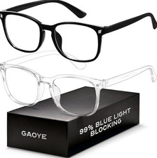 Gaming Glasses   Blue Light Blocking Computer Screen Glasses  Anti Fatigue ...