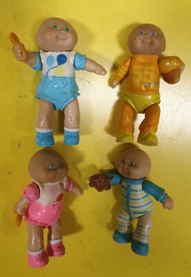 Lot De 6 Poupées Cabbage Patch Kids GIG Millemosses - 1984 - 10cm - Collection Adulte