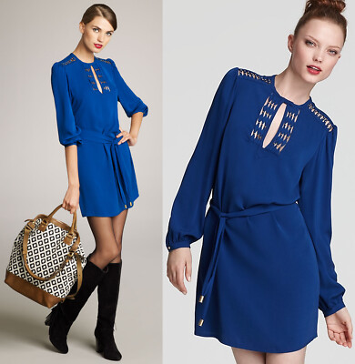 Diane Von Furstenberg Florina Amalfi Blue Silk Beaded Shift Dress 10 $425 | eBay Diane Von Furstenberg Florina Amalfi Blue Silk Beaded Shift Dress 10 $425 | eBay