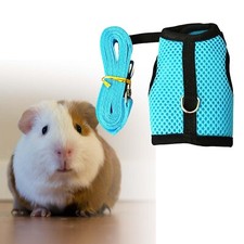 Rabbit Walking Rope Clip Harness and Leash Clothes for Guinea Pig Bunny Rat Au