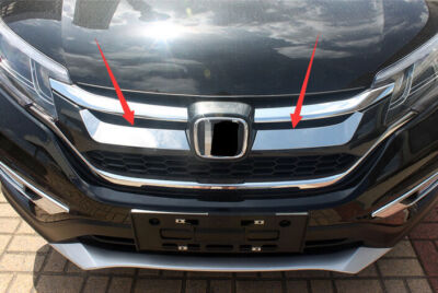 For Honda CR-V CRV 2015 2016 Chrome S.Stainless Front Grill Grille Trim Cover