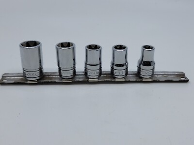 #ad Snap On Tools 3 8quot; Drive Torx Shallow Socket Set FLE100 FLE180 USA See Details $99.99