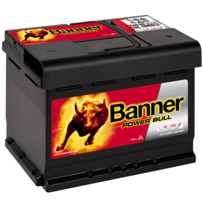 Banner POWER BULL 12V 60Ah P6009 540A/EN Autobatterie Batterie 55Ah 56Ah 62Ah