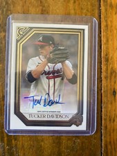 2021 Topps Gallery Tucker Davidson Auto Rookie Card Atlanta Braves