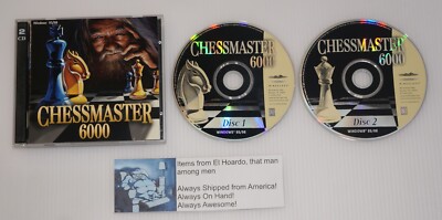 CHESSMASTER 6000 PC GAME For Windows 95/98 in Jewel Case Very Good Condition