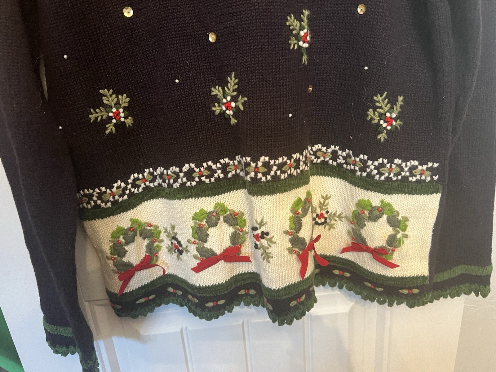 Reference Point Black Pullover Christmas Sweater … - image 6
