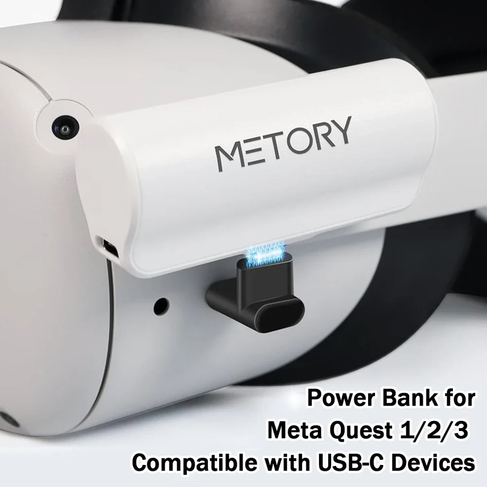 Power Bank Battery Pack Compatible with Oculus/Meta Quest 1/2/3, 5000Mah Fast Ch