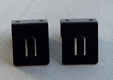 100 Fensterclips, Fensterhaken, braun, Metall