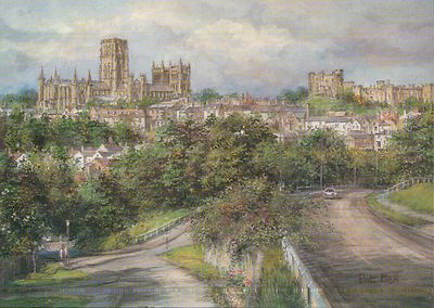Durham City England, Castle & Cathedral, UK - Modern United Kingdom Art Postcard