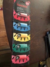 NEW SanDisk Cruzer Dial USB Flash Drive 64 GB BLUE, GREEN or pink