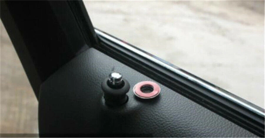 Perilla de bloqueo de puerta interior automática SUV de fibra de carbono para automóvil camión pieza de reemplazo Foto 3 de 4