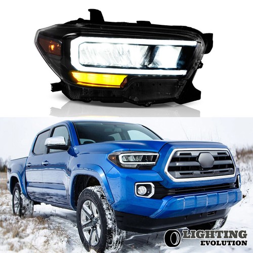 Full LED Headlights Fit 2016-2023 Toyota Tacoma Pickup DRL