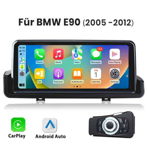 10.25" Autoradio Bluetooth 5.0 GPS NAVI iDrive für BMW 3er E90 E91 SWC Carplay - Afbeelding 1 van 12