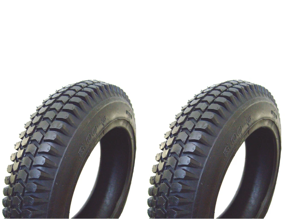 2x REIFEN 3.00-8 schwarz Elektromobil Scooter Elektrorollstuhl E-Rollstuhl