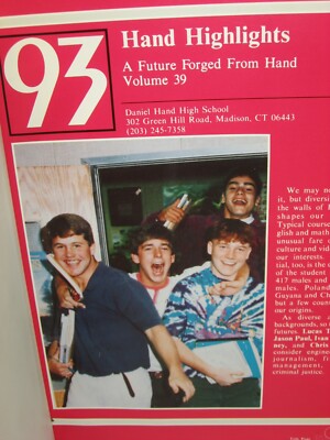1993 Highlights, Hand High School, Madison, Connecticut Yearbook