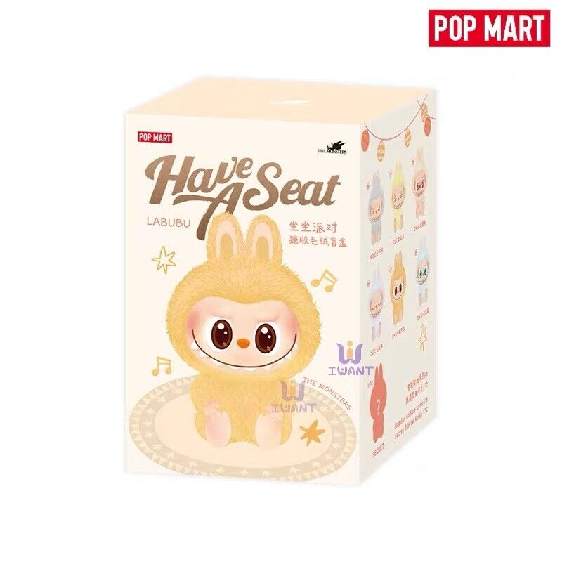 POP MART Labubu The Monsters Have A Seat Plush Doll Series POP MART Labubu The Monsters Have A Seat Plush Doll Series