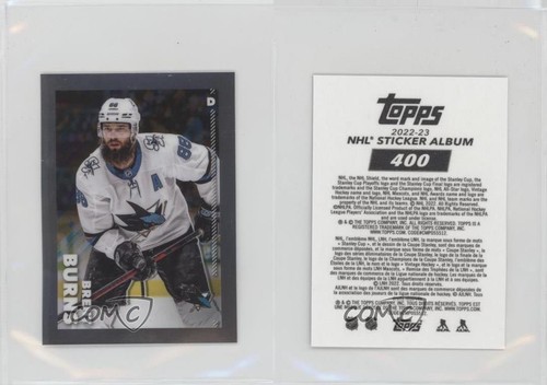 2022-23 Topps Chrome NHL Sticker Collection Brent Burns #400