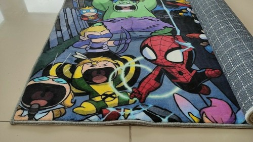 Alfombra de superhéroes 22, alfombra de ventilador, alfombra de área, alfombra antideslizante de piso, alfombra de habitación infantil - Imagen 6 de 7