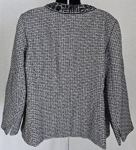 Kasper Womens Blazer Jacket Coat Size 16W Long Sleeve Button Down - Picture 8 of 24