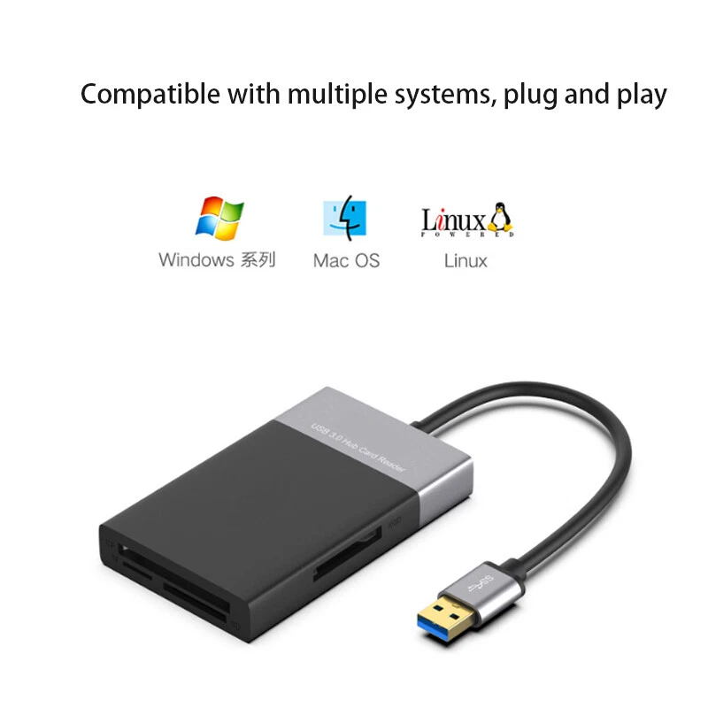 USB Hub USB Multi-function XQD/SD/TF card Reader Dock Station Splitter Adapter