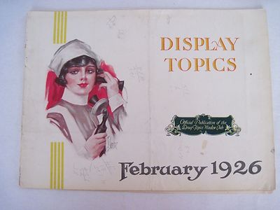 1926 ''Display Topics'' Official Publication of he Drug Topics Window Club *