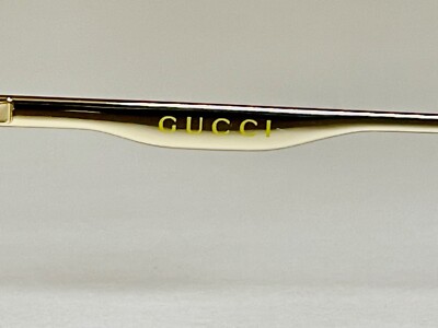 GUCCI 0337 Metal Gold 001 Round Retro Unisex Eyeglasses 51mm