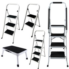 SCALA PIEGHEVOLE 2 3 4 GRADINI ESTERNO INTERNO RICHIUDIBILE SGABELLO